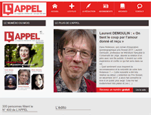Tablet Screenshot of magazine-appel.be